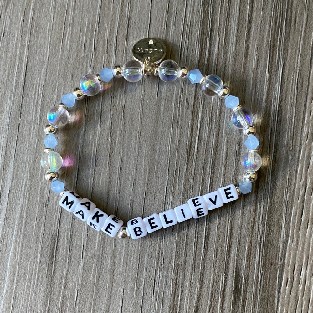 Little Words Project Charming Beaded Bracelet with Inspirational Message
